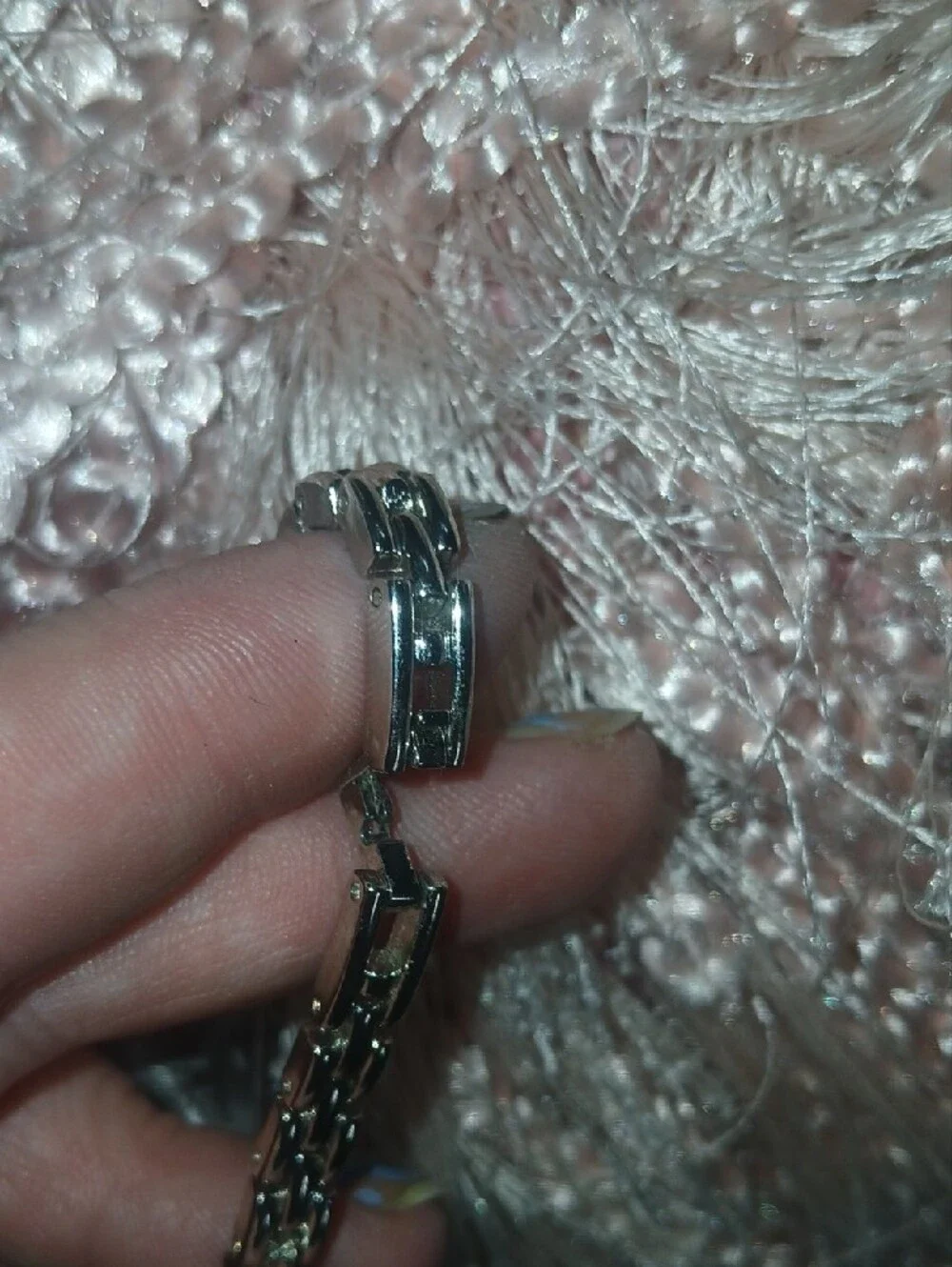 Diamond Vintage 90's Bracelet Watch With Diamond Accent Needs Battery